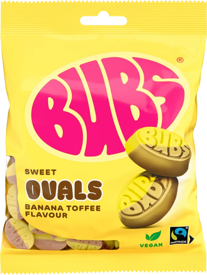 BUBS Swedish vegan candy – Banana Toffee Ovals