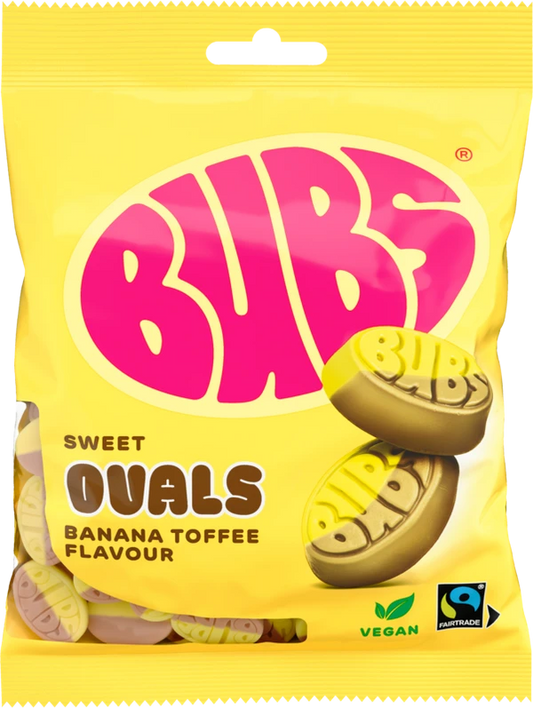 BUBS Swedish vegan candy – Banana Toffee Ovals