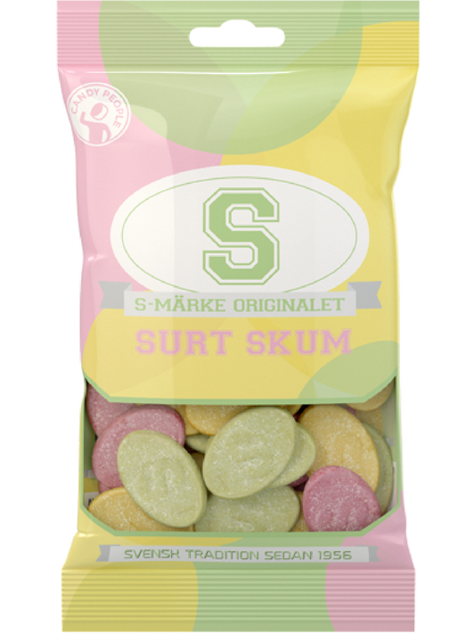 S-Märke Sour – Swedish Sour Foam Candy