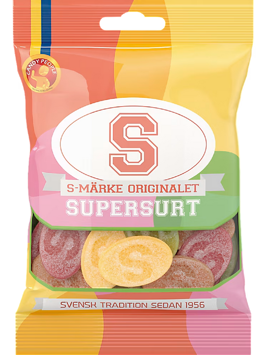 S-Märke Super Sour – Swedish Extreme Sour Gummy Candy